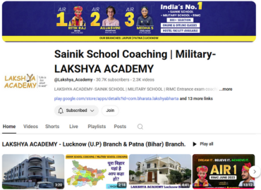 Best YouTube Channel for RIMC, Sainik School & Military School Coaching